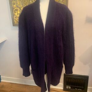 Women's Angora Purple Sweater